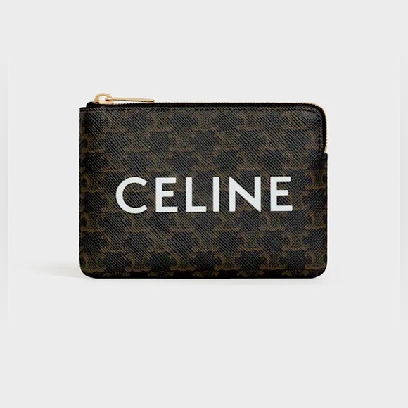 CELINE Coin Key Purse Pouch Keychain in Triomphe Monogram Canvas - Picture 1 of 16
